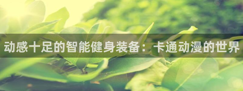 好博体育官方正版app官网：动感十足的智能健身装备：卡通动漫
